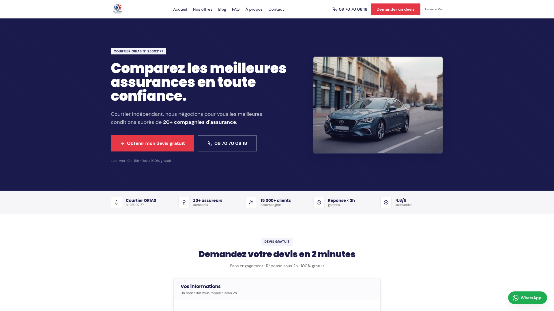 Aperçu du site AllCourtage