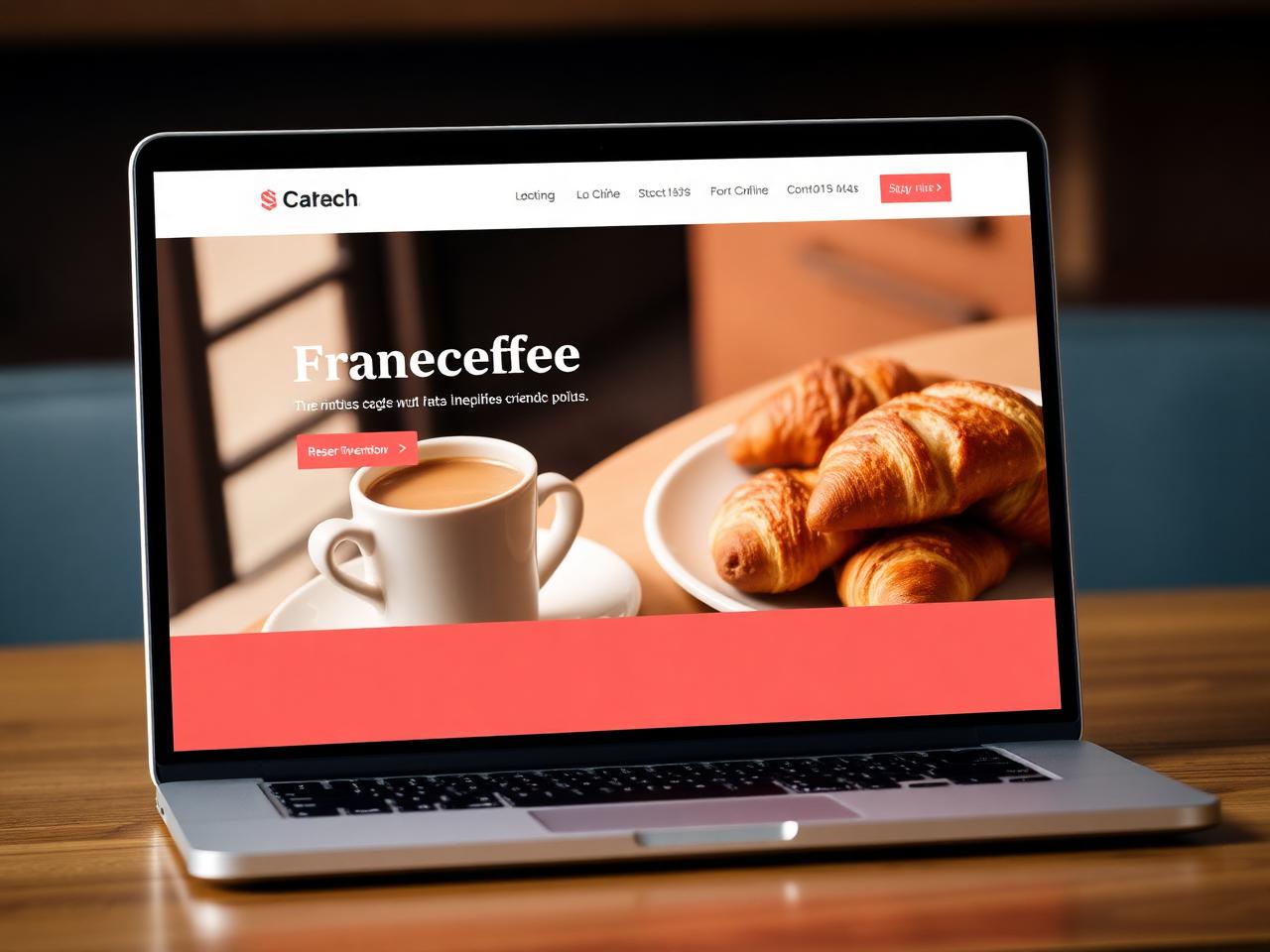 Aperçu du site Café Bonheur