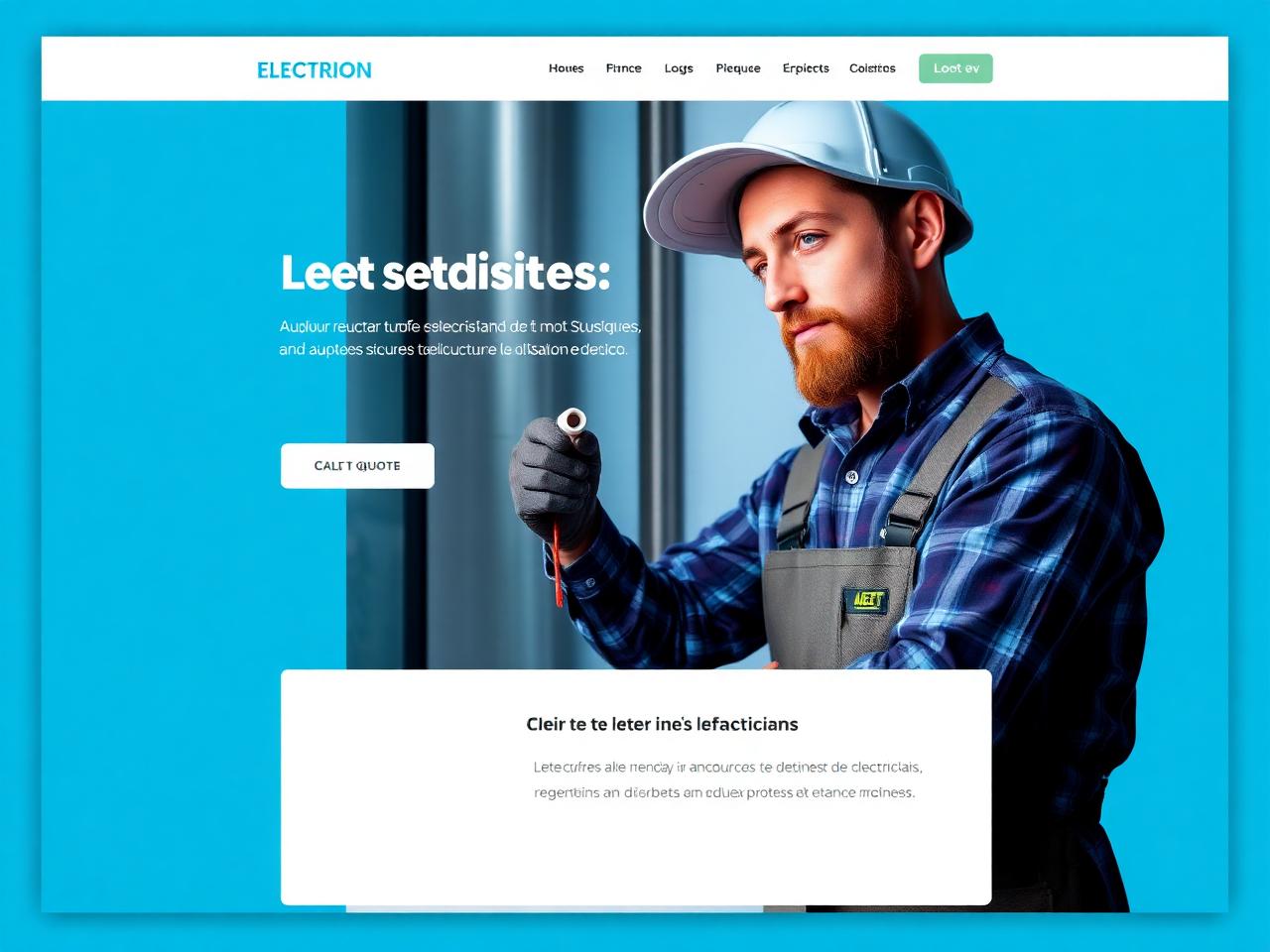 Aperçu du site Pro Élec